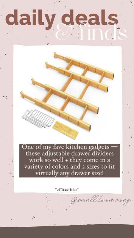 UNDER $20 TODAY — Drawer dividers on deal today on amazon!

Kitchen, gadgets, genius gadgets, home gadgets, home finds, home refresh, spring refresh, home organization, kitchen finds, kitchen gadgets, amazon gadgets, home hacks, kitchen hacks, amazon hacks, amazon home hacks, kitchen organization, Amazon, amazon style, amazon fashion, amazon deals, amazon look for less, amazon finds, amazon home, amazon kitchen, drawer organization, pantry, pantry organization, amazon organization

#LTKfindsunder50 #LTKhome #LTKsalealert