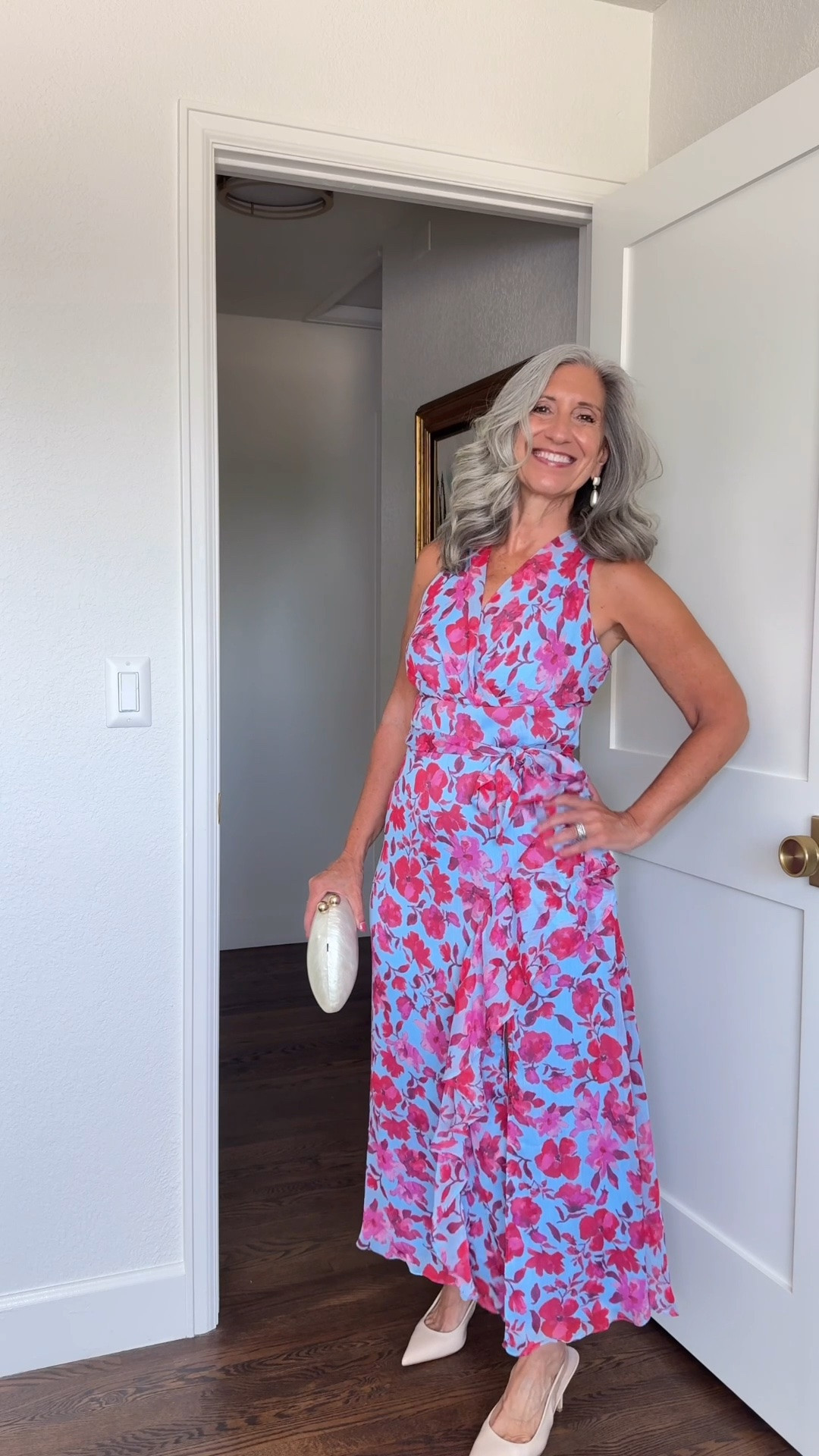 🌸 Wedding Guest Dresses (some are perfect for Mother of the Bride and Mother of the Groom!)

The wrap silhouette defines the waist beautifully while the bold blue and pink floral chiffon moves and photographs with total effortless garden wedding elegance all evening long.

Save this and share it with a friend who’s shopping. 💌

Sizing | 5’4½” | 135 | medium or 6

Wedding Guest Dress | Fashion over 50 | Mother of the Bride | Mother of the Groom | Black Tie | Formal Gown | Summer Wedding | Fall Wedding | Tummy Flattering Dresses | Special Occasion | Floral Maxi Dress

#LTKOver40 #LTKMidsize #LTKWedding