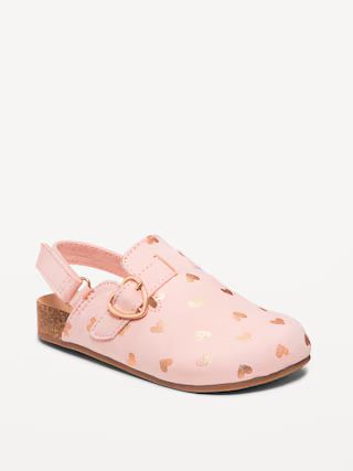 Faux-Suede Buckled Clog Shoes for Toddler Girls | Old Navy (US)