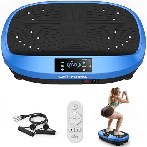 FLYBIRD Vibration Plate Exercise Machine, 120 Adjustable Speed High Intensity Vibration for Muscle Toning Weight Loss Lymphatic Drainage, Full Body Workout Vibration Plate Ideal for Fitness & Recovery | Amazon (US)