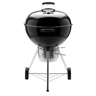 22 in. Original Kettle Premium Charcoal Grill in Black with Built-In Thermometer | The Home Depot