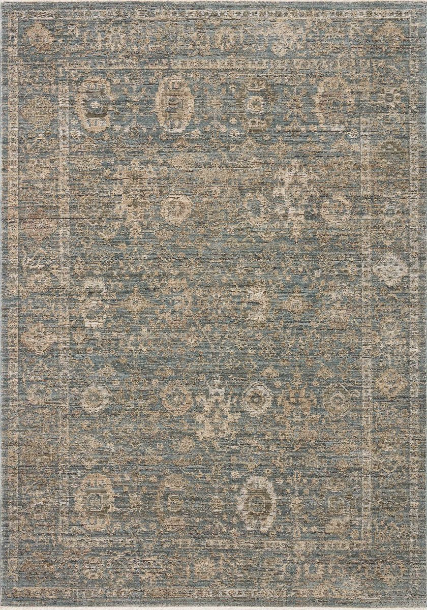 Priscilla PRL-03 Blue/Sand Area Rug | Rugs Direct