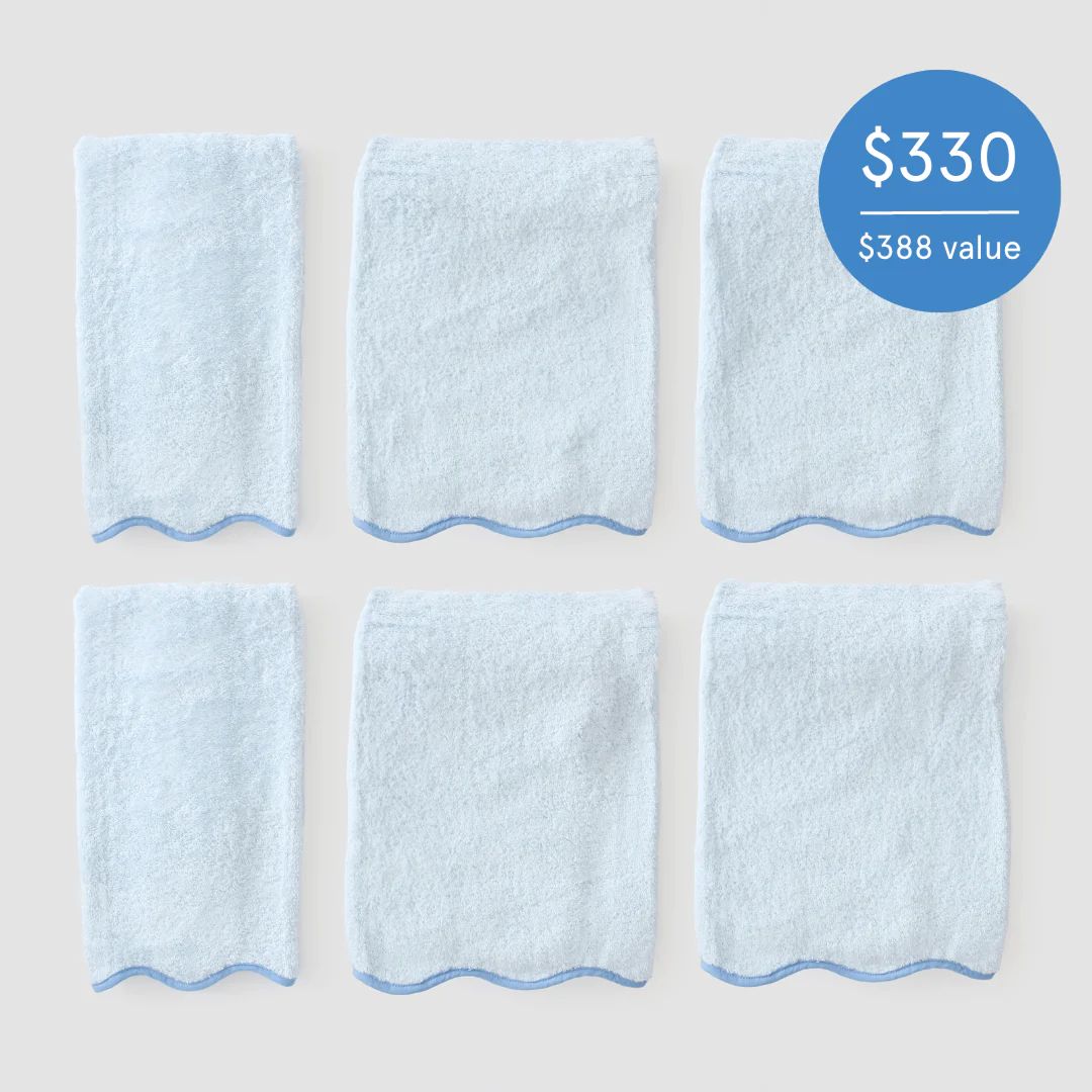 Scallop Starter Pack (6 pieces) | Weezie Towels