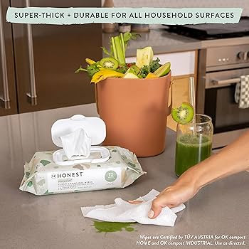 The Honest Company Clean Conscious Unscented Wipes | Over 99% Water, Compostable, Plant-Based, Ba... | Amazon (US)