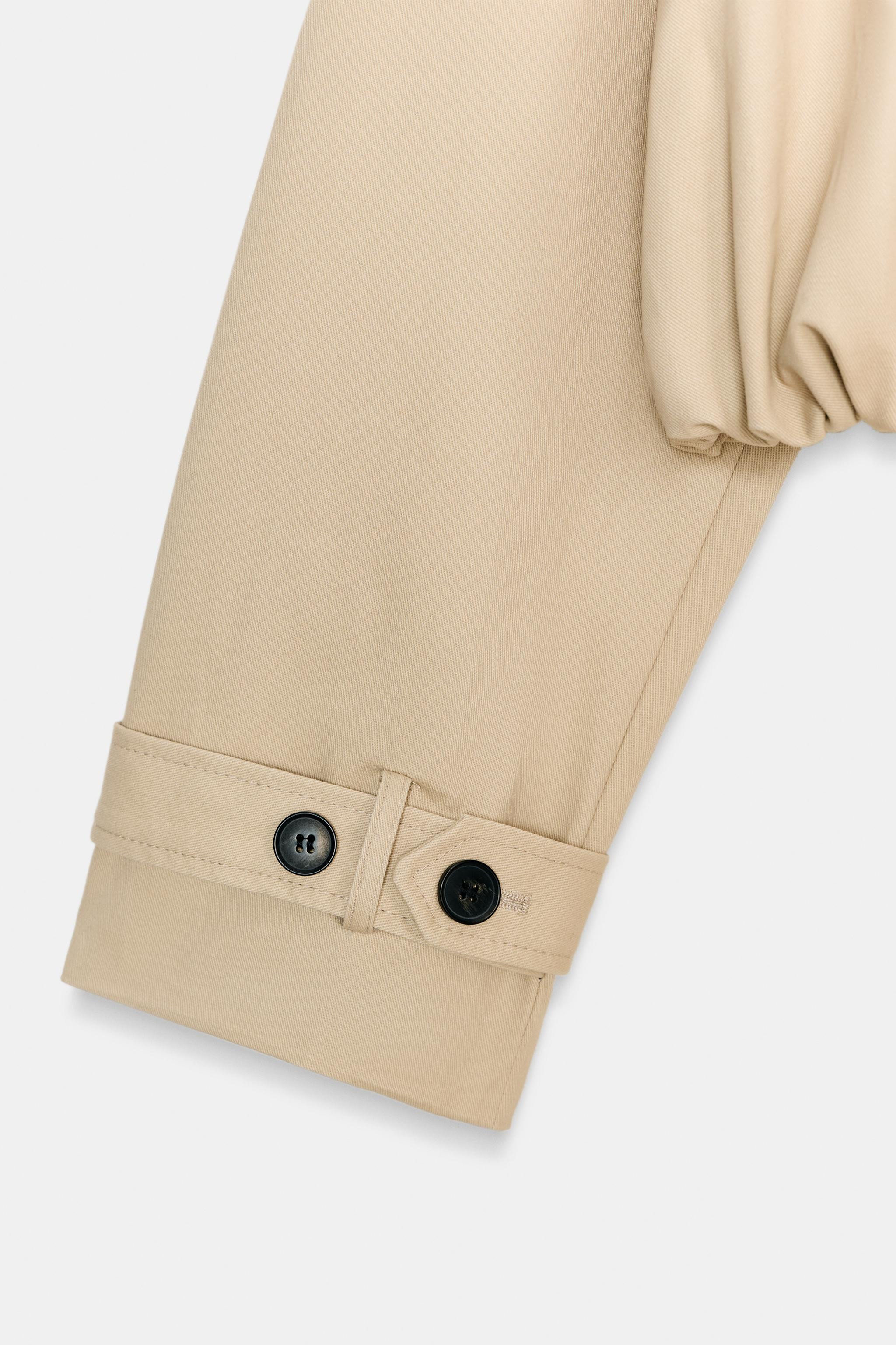 SHORT BALLOON TRENCH COAT | Zara US