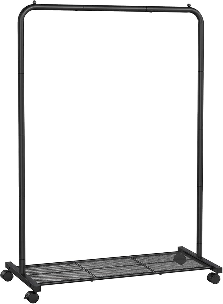SONGMICS Clothes Rack with Wheels, Clothing Rack for Hanging Clothes, 25.4 mm Thickened Pipe Garm... | Amazon (US)