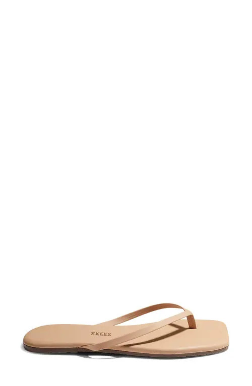 TKEES Lily Square Toe Flip Flop in Sunkissed at Nordstrom, Size 10 | Nordstrom