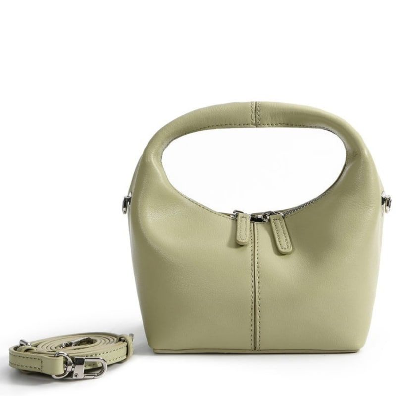 Rebecca Small Cutie Leather Bag - Green | Wolf and Badger (Global excl. US)