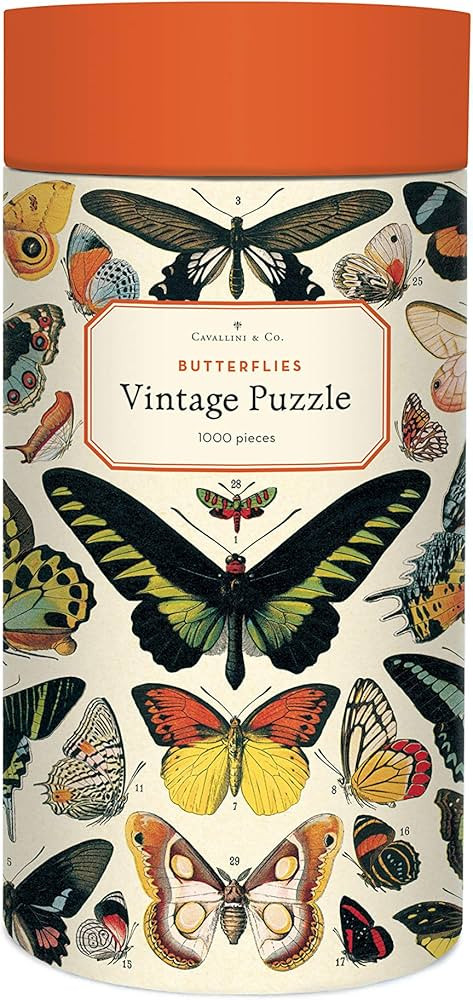 Cavallini Papers & Co. Butterflies 1,000 Piece Puzzle, Multi | Amazon (US)