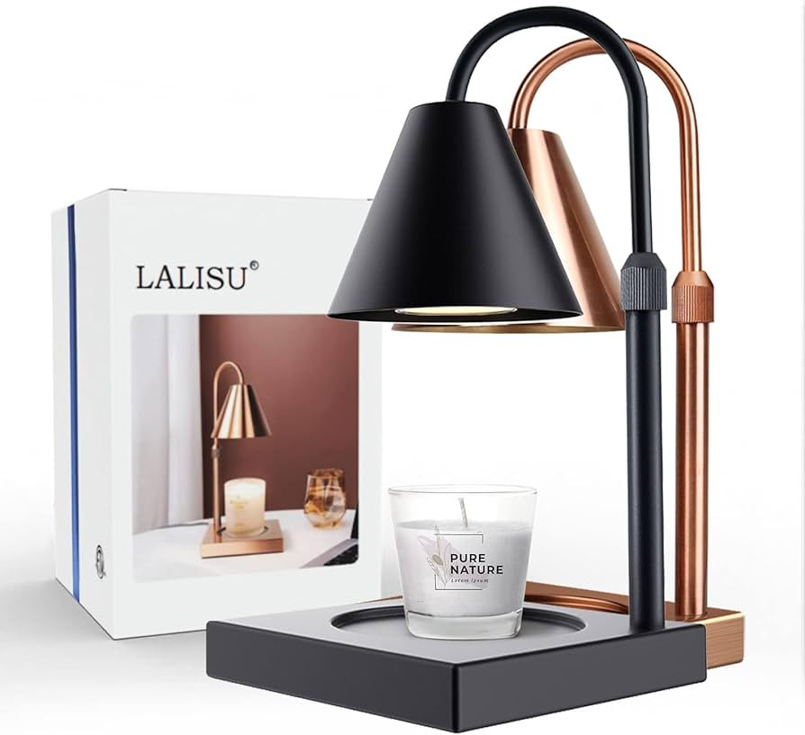 LALISU Candle Warmer Lamp, Stepless Dimming Candle Warmer Lamp with Timer & Dimmer Height Adjusta... | Amazon (US)