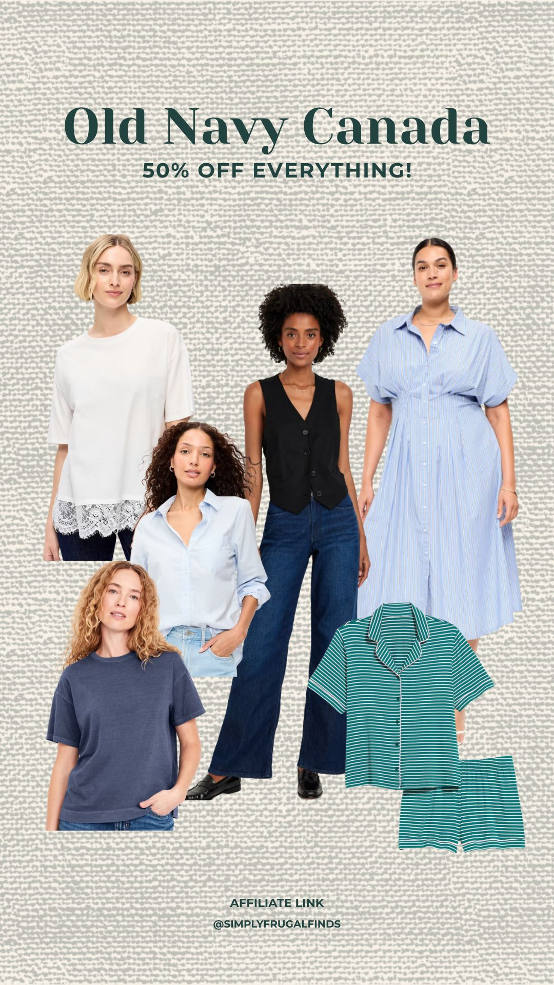 Old Navy sale! Save 50% off everything until July 29, 2026! 

 #LTKcanada #LTKsale