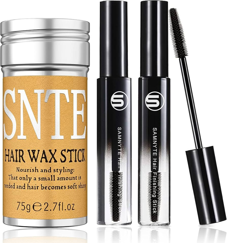 Samnyte Hair Wax Stick for Flyaways, Fly Away Hair Tamer Stick for Baby Hair, Hair Finishing Stic... | Amazon (US)