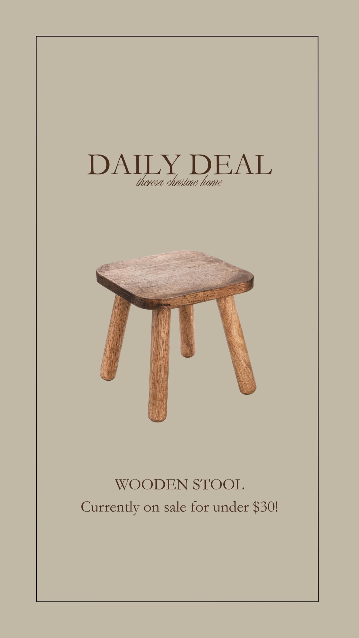 🪑 This wooden stool is a favorite Amazon find of mine  

#LTKSaleAlert #LTKHome

#LTKCyberWeek #LTKHome