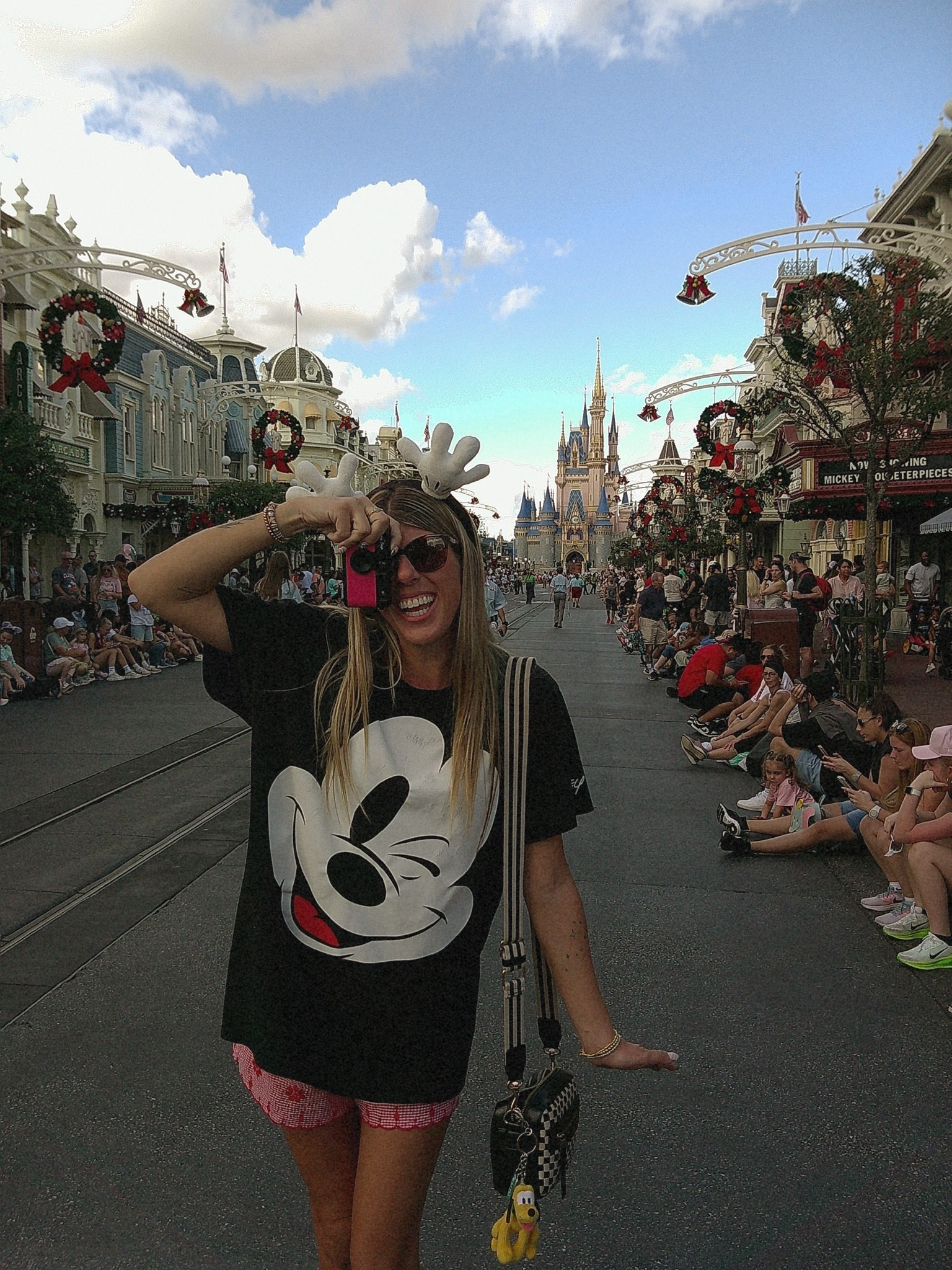 Disney World outfit of the day! Tee shirt & headband ears are from the Disney Parks, shirt is a few years old. 

Disney World | Disney Outfits 

#LTKFindsUnder50 #LTKdayinmylife #LTKootd