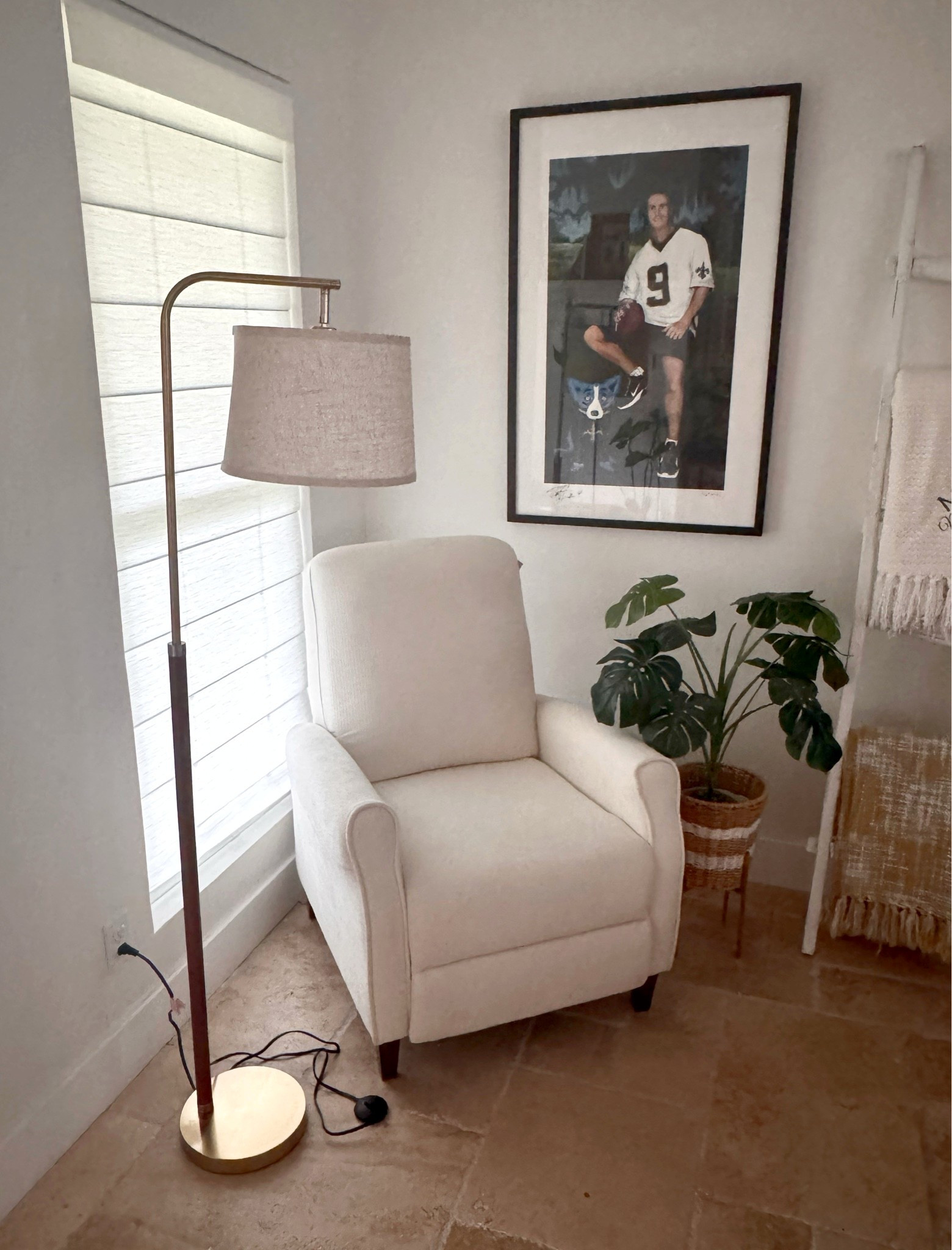 Not your grandpa’s recliner!! This recliner takes up less space but still
Offers the comfort of a cozy chair where you can recline and read a book or watch TV. Pair it with this wood and gold floor lamp and you created a stylish spot in your home that everyone will want to use. #readingnook #recliner

#LTKHome