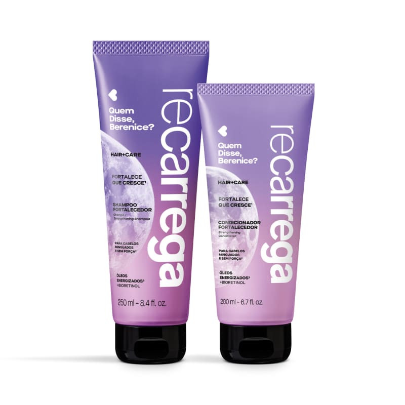 Combo Recarrega: Shampoo 250ml + Condicionador 200ml | QuemDisseBerenice (BR)