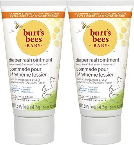 Diaper Rash Ointment, Burt's Bees 100% Natural Baby Skin Care, 3 Ounce (2 Pack) | Amazon (US)