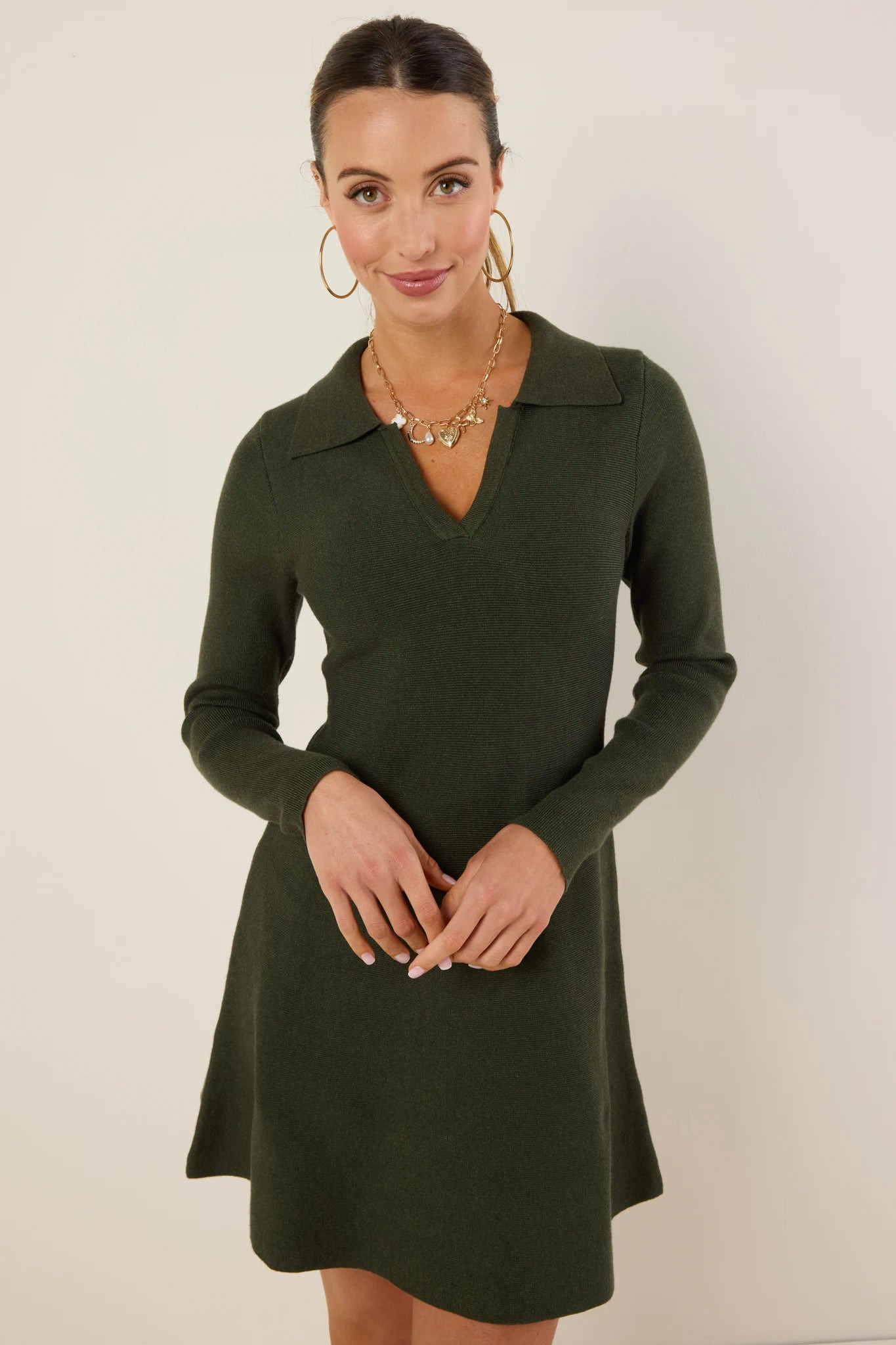 Amelia Dress- Olive | Avara