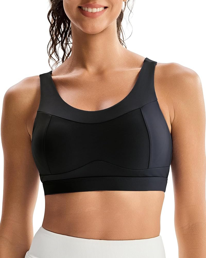 RUNNING GIRL High Impact Sports Bras for Women,Racerback Running Bra Workout Crop Tank Tops Longl... | Amazon (US)