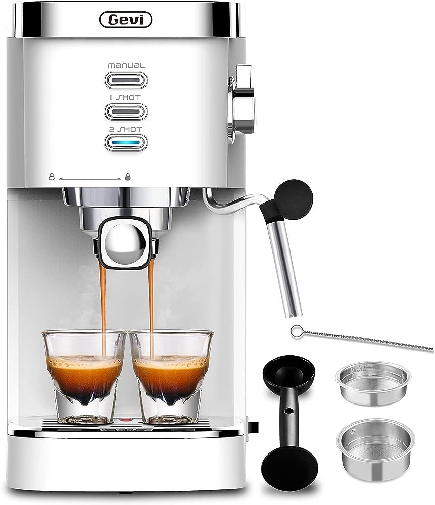 Gevi 20 Bar High Pressure Commercial Espresso Machines, Expresso Coffee Machine with Milk Frother... | Amazon (US)