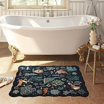 Lahome Scalloped 2x3 Washable Rug, Cute Kitchen Rugs Ulta-Thin Indoor Mats for Entryway Non-Slip ... | Amazon (US)