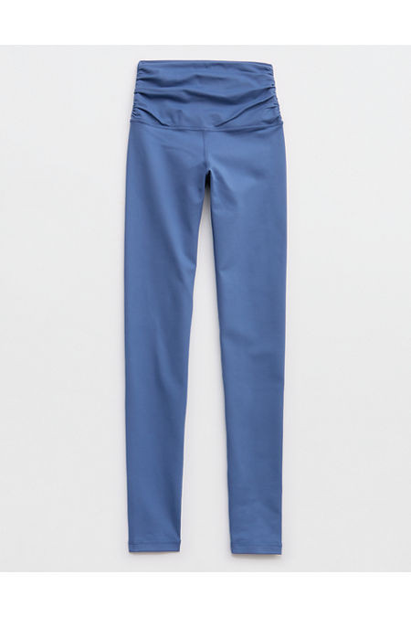 OFFLINE By Aerie The Hugger Ruched Legging Women's Marbled Blue XL Long | Aerie