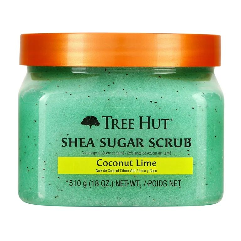 Tree Hut Coconut Lime Shea Sugar Exfoliating and Hydrating Body Scrub, 18 oz. - Walmart.com | Walmart (US)