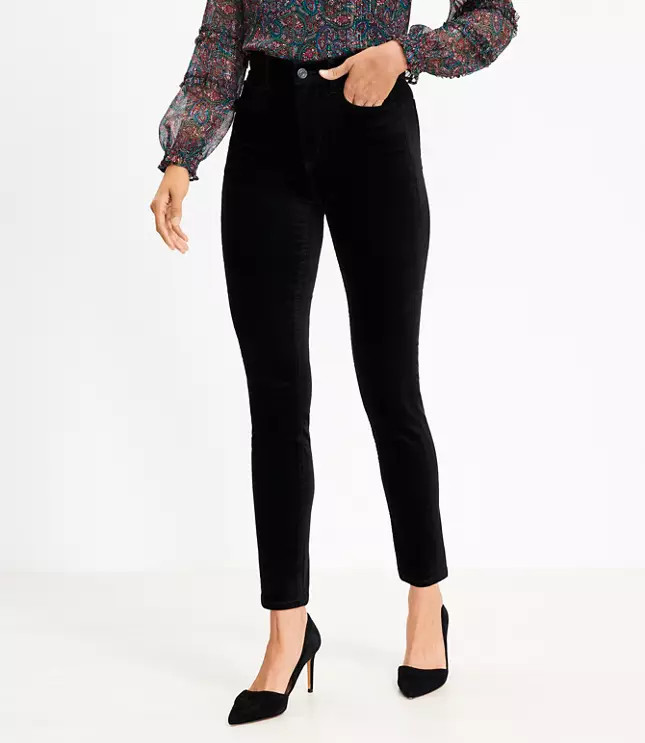 Velvet Skinny Pants | LOFT