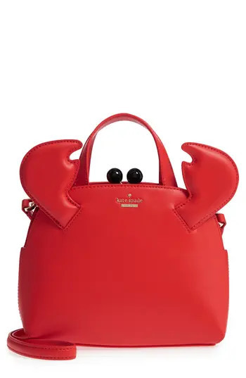 Kate Spade New York Shore Thing - Small Crab Lottie Leather Satchel - | Nordstrom