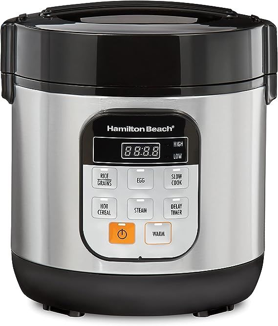 Hamilton Beach 37524 Digital Programmable Rice Cooker & Food Steamer, with Slow Cook & Hard-Boile... | Amazon (US)
