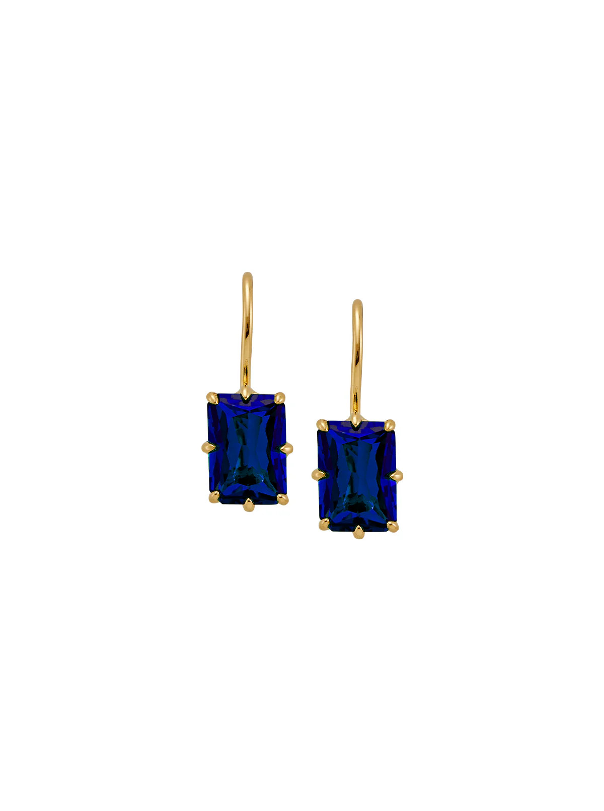 EMILE EARRINGS IN LAB BLUE SAPPHIRE | Dorsey