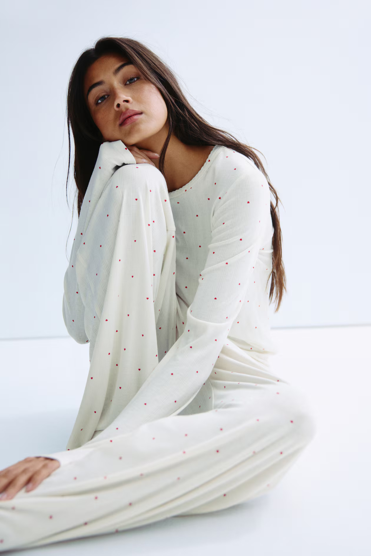 Pointelle jersey pyjamas | H&M (UK, MY, IN, SG, PH, TW, HK)