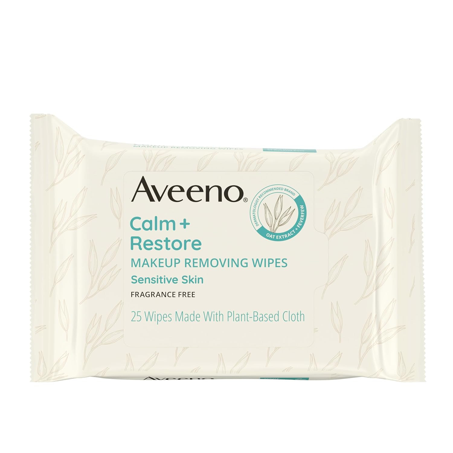 Aveeno Calm + Restore Unscented Makeup Remover Face Wipes, Fragrance Free Facial Cleansing Towele... | Amazon (US)