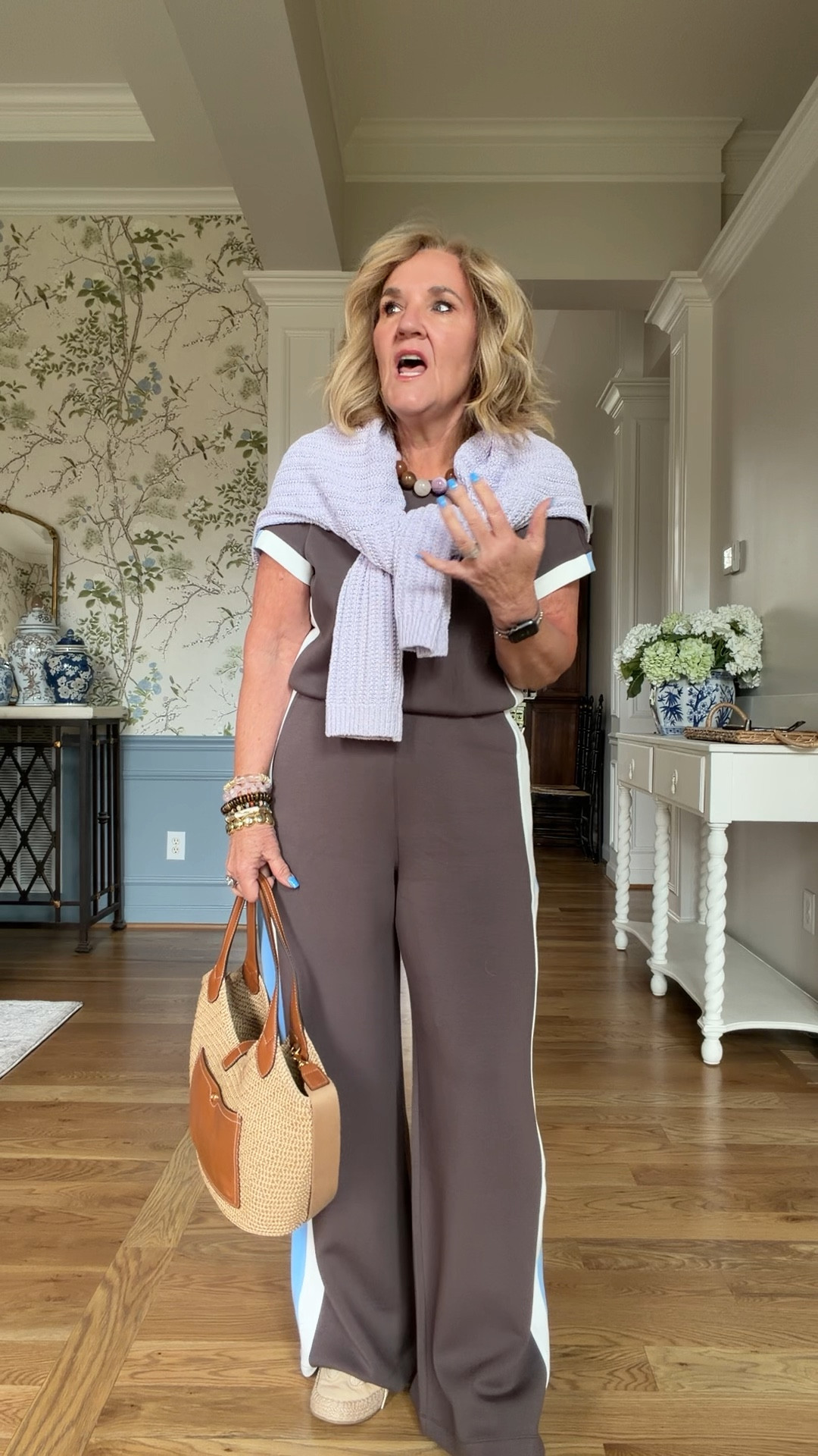 Spanx LTK sale 20% off sitewide 3/12-3/15
Use code LTKSPANX 
Spanx jumpsuit size medium petite. I love this color! Especially with the lilac sweater size medium 
Track suit in 2 pieces also available 

#LTKspring #LTKOver40 #LTKPetite