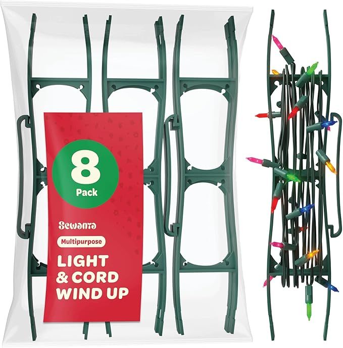 SEWANTA Christmas Lights Storage Holder [Set of 8] All-Purpose Light Cord Wind up - Holiday Light... | Amazon (US)