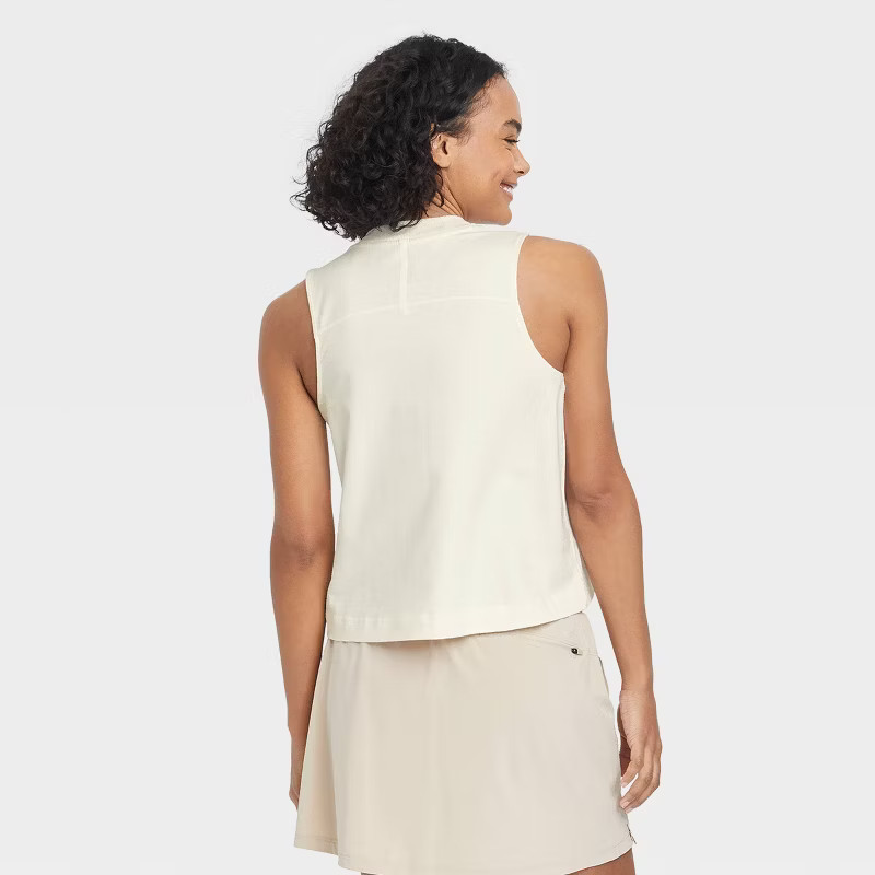 Women's Supima Cotton Cropped Tank Top - All in Motion™ | Target