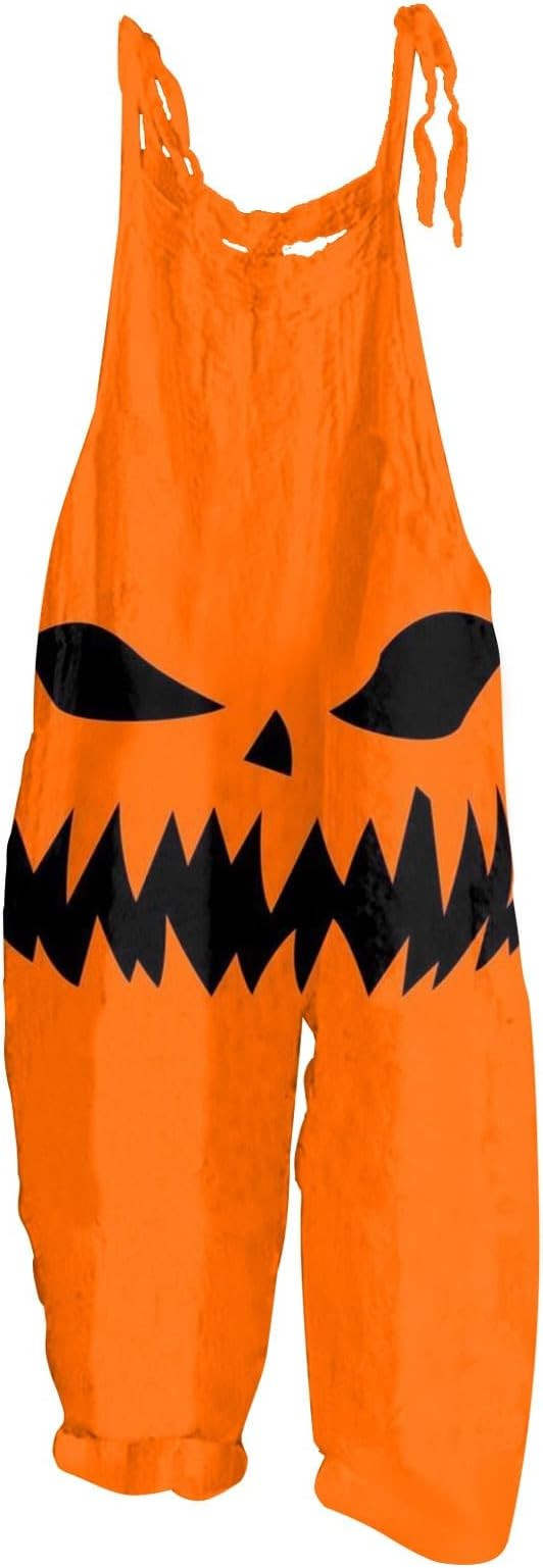 Plus Size Jumpsuits for Women Linen One Piece Overalls Halloween Costumes Vintage Casual Loose Ro... | Amazon (US)