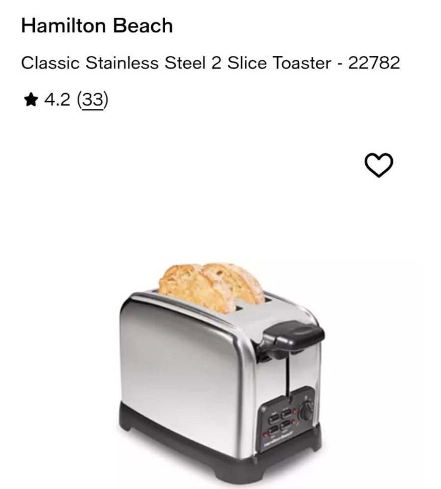 Hamilton Beach toaster

#LTKHoliday #LTKGiftGuide