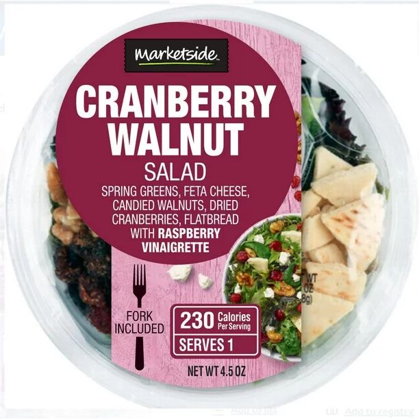 Marketside Cranberry Walnut Salad, 4.5 oz | Walmart (US)