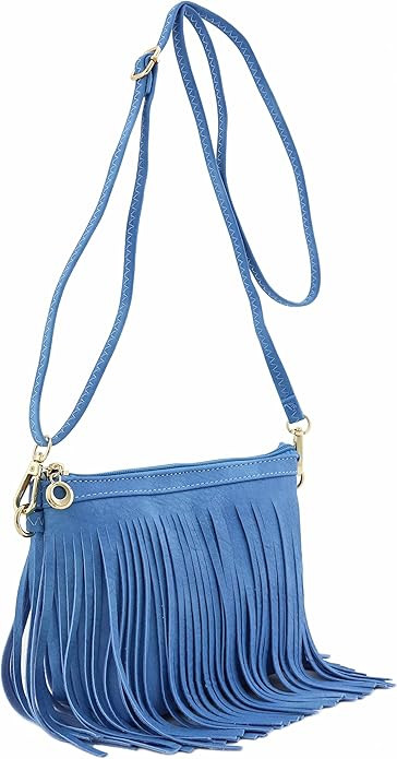 FashionPuzzle Small Fringe Crossbody Bag with Wrist Strap | Amazon (US)