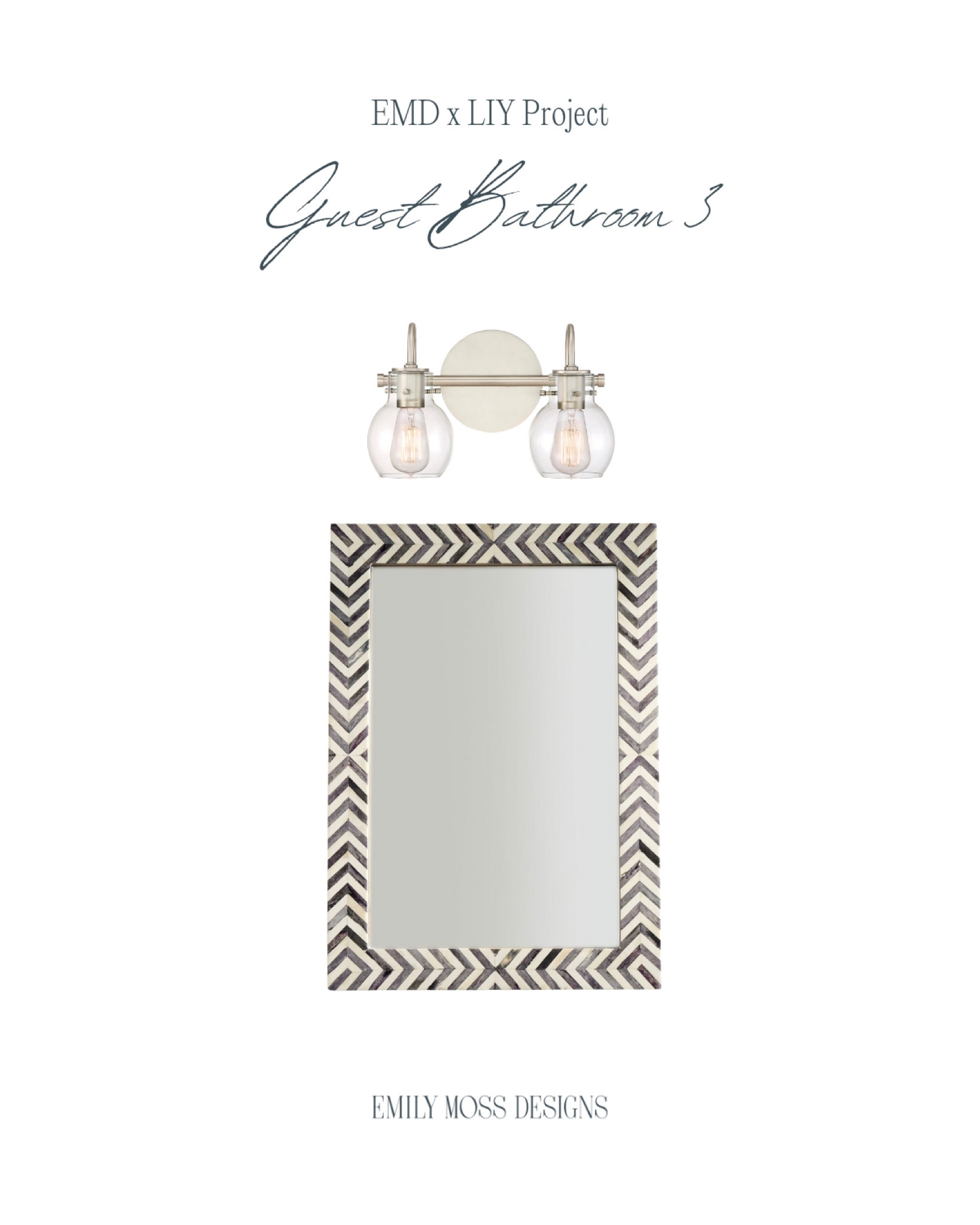 EMDxLIY Project: Guest Bathroom 3 Lighting & Mirror 🪞💡

#LTKhome