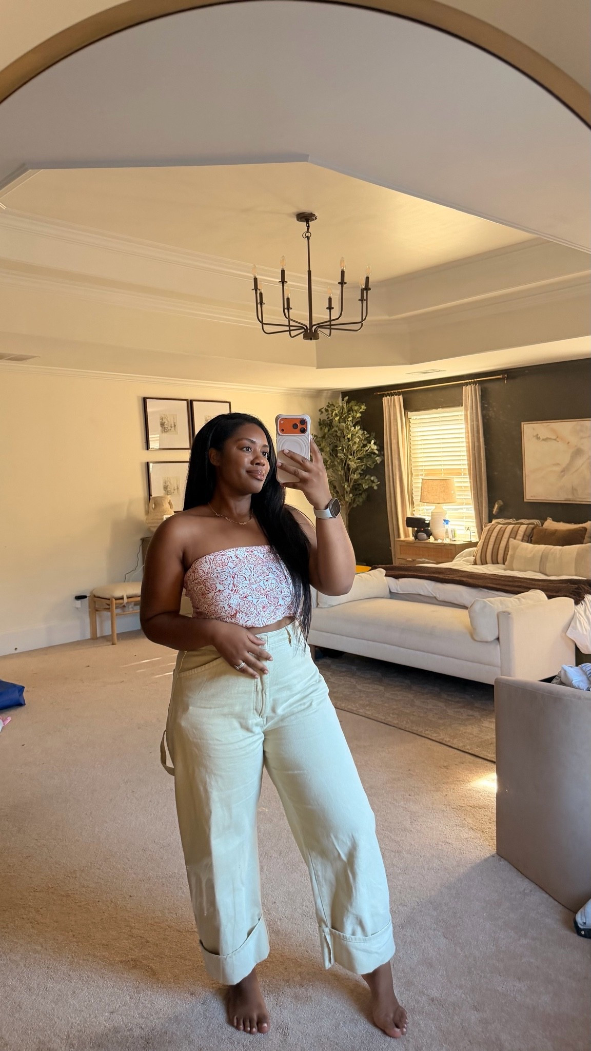 Probably my favorite outfit of the bunch. 🤍 Soft neutrals, comfy pants, and a top that instantly makes the outfit feel feminine without trying too hard. 

Summer outfits, date night, summer vacation, vacation looks, date night

#LTKootd #LTKSaleAlert #LTKMidsize