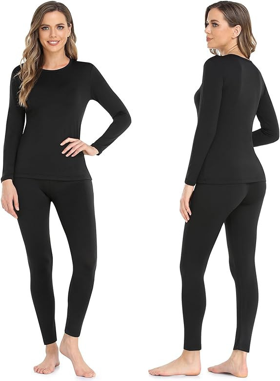 WEERTI Thermal Underwear for Women Long Johns Women with Fleece Lined, Base Layer Women Cold Weat... | Amazon (US)