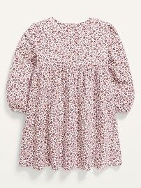 Long-Sleeve Button-Front Corduroy Swing Dress for Toddler Girls | Old Navy (CA)