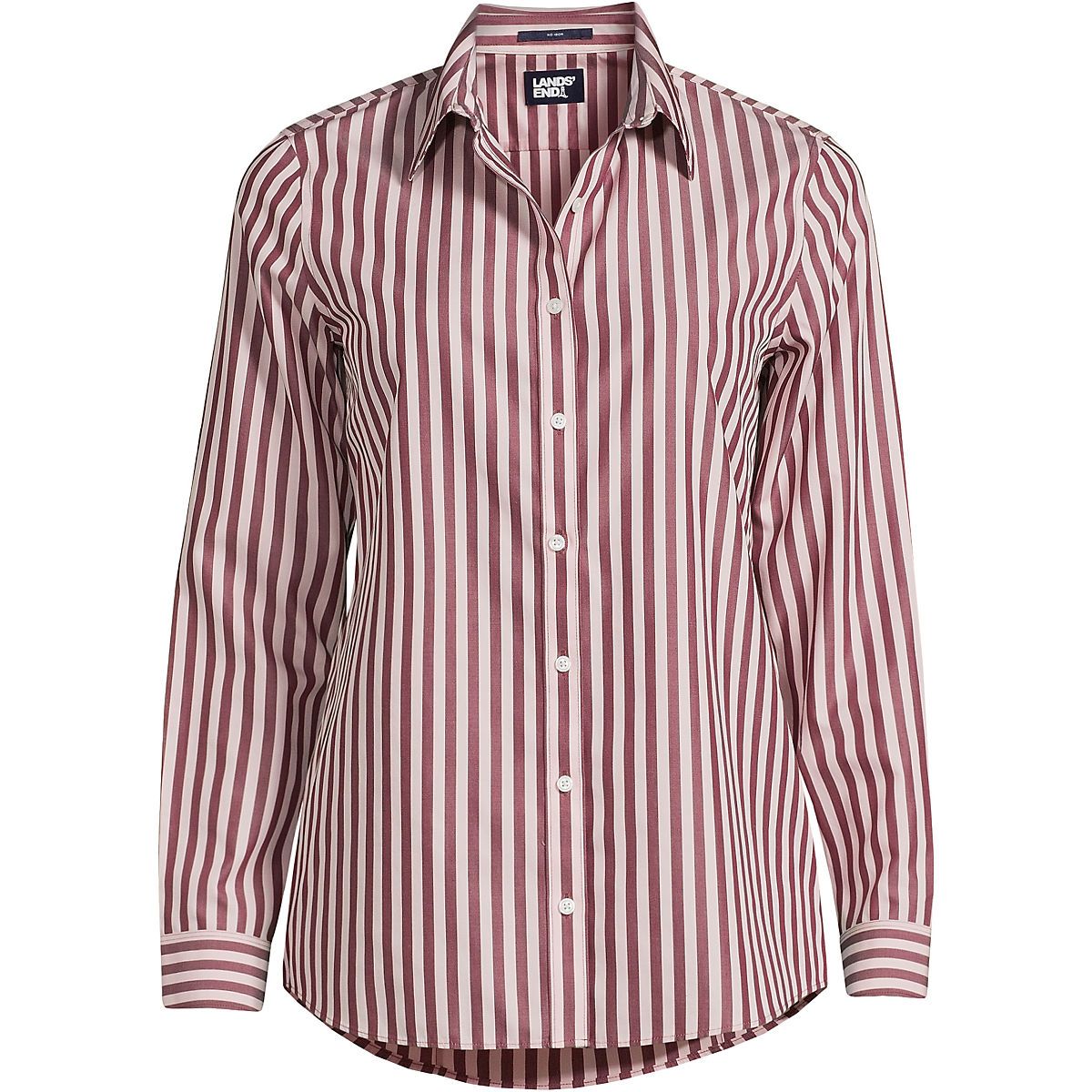 Women's Wrinkle Free No Iron Button Front Shirt | Lands' End (US)