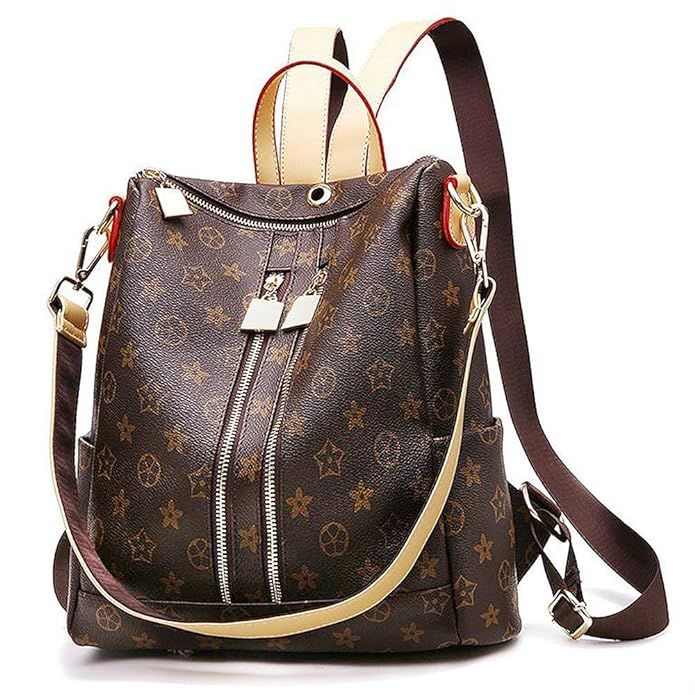 Gerrosy Fashion Leather Backpack Casual Purse for Women,Designer PU Shoulder Bag Handbags Travel ... | Amazon (US)
