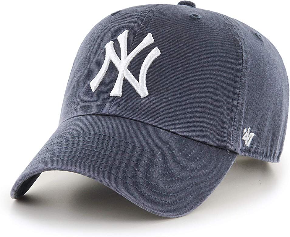 Brand New York Yankees Clean Up Dad Hat Cap Vintage Navy/White | Amazon (US)