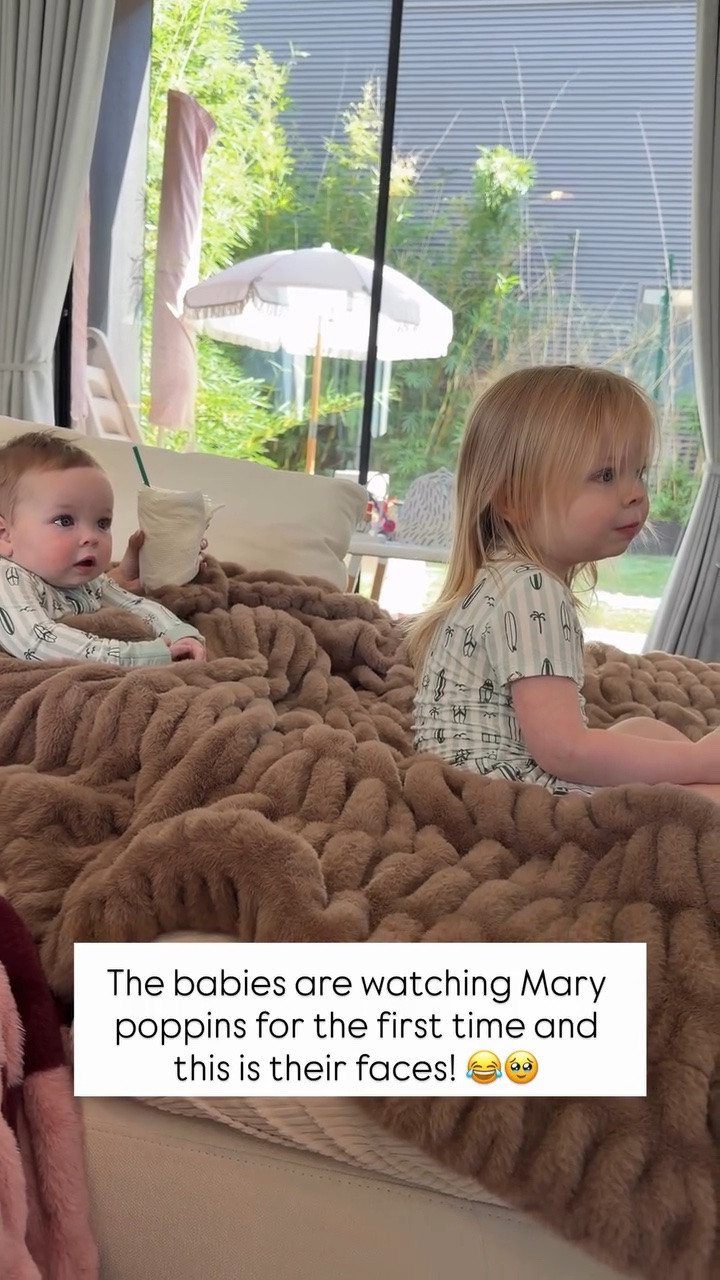 The babies are watching Mary poppins for the first time and this is their faces! 😂🥹 @inmyjammers

#LTKootd #LTKmomlife #LTKKids