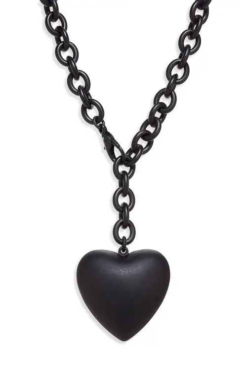 ROXANNE ASSOULIN The Puffy Heart Necklace in Black at Nordstrom | Nordstrom