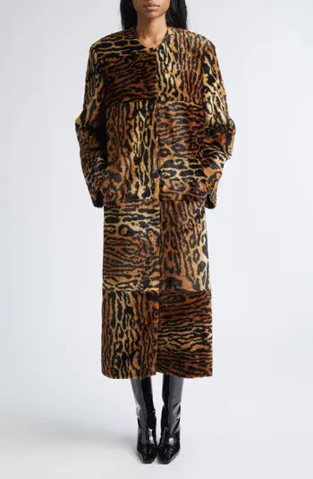 Hilma Faux Fur Long Coat | Nordstrom
